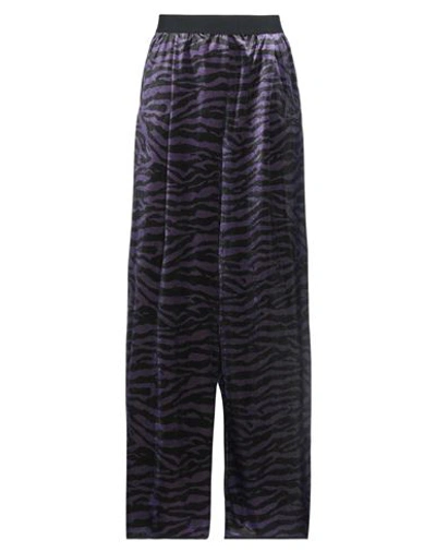 Shop Suoli Woman Pants Purple Size 8 Polyester