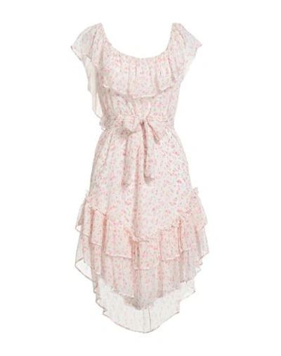 Shop Alessia Zamattio Woman Mini Dress Light Pink Size 6 Polyester, Elastane