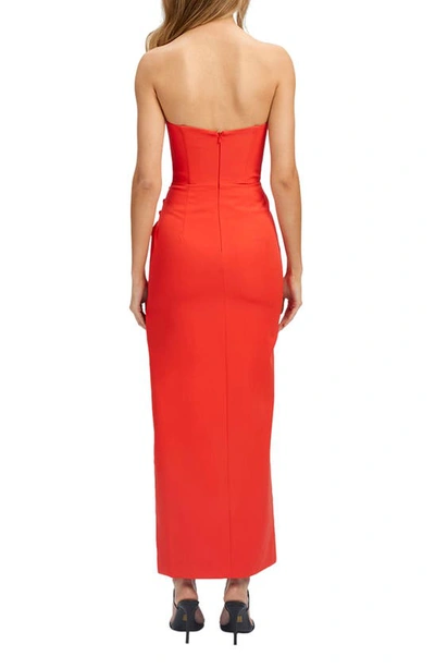 Bardot Saira Midi Dress In Orange Sorbet