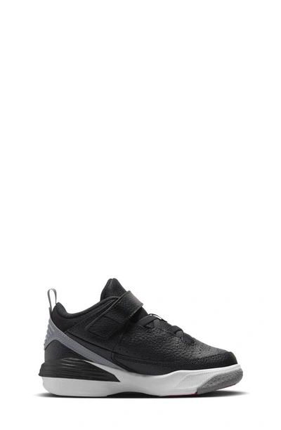 Nike Jordan Little Kids' Jordan Max Aura 5 Stretch Lace Basketball Shoes In Black/ Red/ White/ Grey