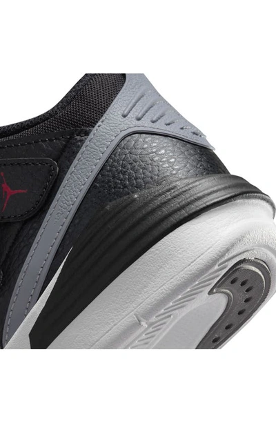 Nike Jordan Little Kids' Jordan Max Aura 5 Stretch Lace Basketball Shoes In Black/ Red/ White/ Grey