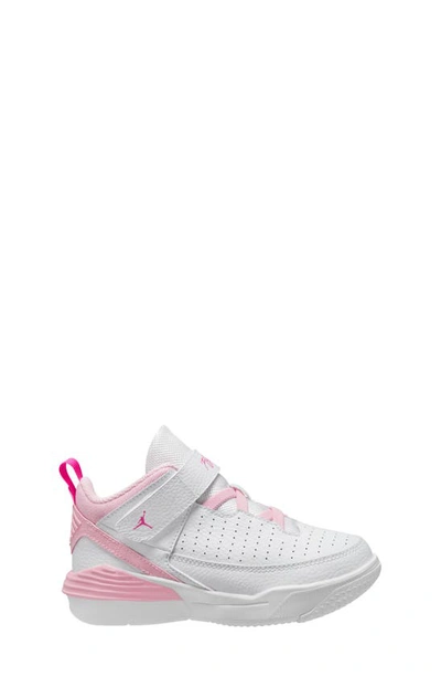 Shop Nike Kids' Jordan Max Aura 5 Sneaker In White/ Soft Pink/ Fierce Pink