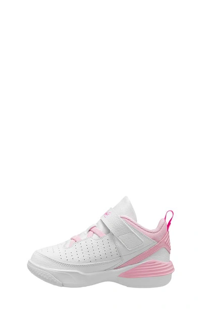 Shop Nike Kids' Jordan Max Aura 5 Sneaker In White/ Soft Pink/ Fierce Pink