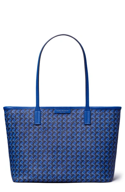 Tory Burch Small Ever Ready Zip Tote Mediterranean Blue Women