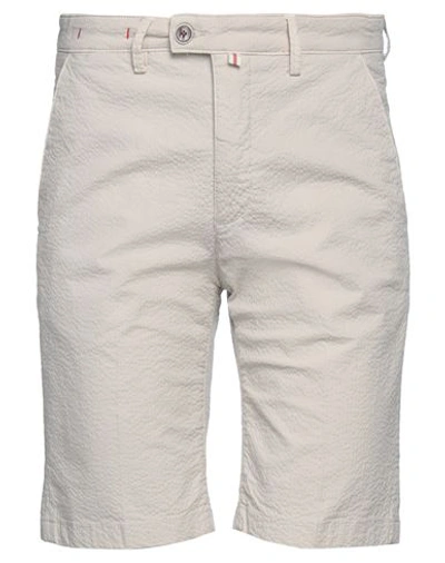 Shop Baronio Man Shorts & Bermuda Shorts Beige Size 29 Cotton, Elastane