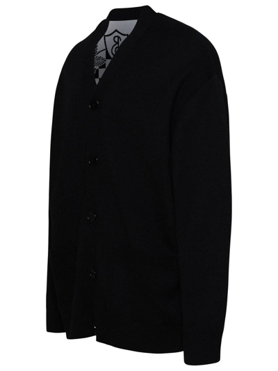 Shop Burberry Chesterfield Cardigan In Black