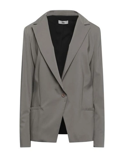 Shop Ixos Woman Blazer Grey Size 12 Viscose, Polyamide, Elastane