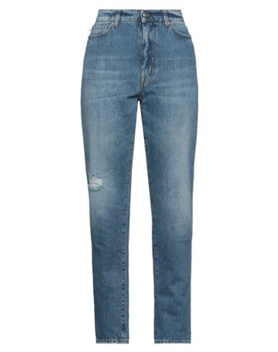 2w2m Woman Jeans Blue Size 31 Cotton, Hemp, Polyester In Blue