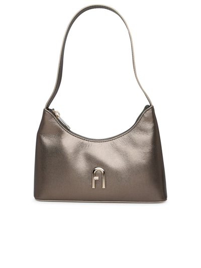 Shop Furla Gold Bronze Leather Bag