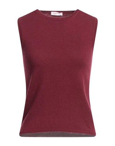 Shop Rossopuro Woman Sweater Burgundy Size 4 Cashmere In Red