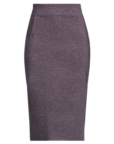 Shop Chiara Boni La Petite Robe Woman Midi Skirt Mauve Size 8 Polyamide, Elastane In Purple