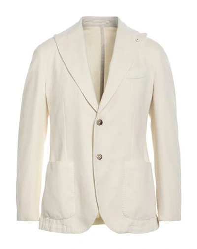 Shop L.b.m 1911 L. B.m. 1911 Man Blazer Cream Size 40 Cotton, Cashmere In White