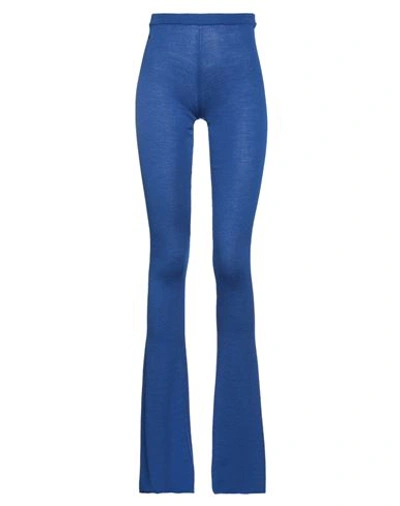 Dsquared2 Woman Leggings Bright Blue Size S Virgin Wool In Blue