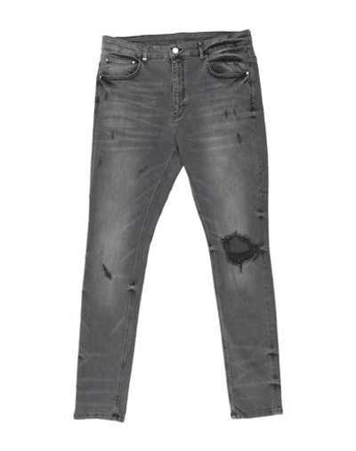 Shop Flaneur Homme Man Jeans Lead Size 30 Cotton, Elastane In Grey