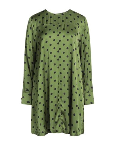 Shop Jucca Woman Mini Dress Green Size 6 Viscose