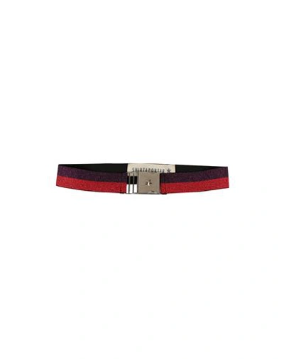 Shop Shirtaporter Woman Belt Red Size 4 Polyester