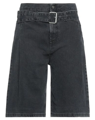 Manila Grace Denim Cropped In Black