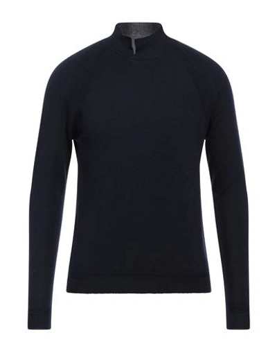 Shop Lucques Man Sweater Midnight Blue Size 36 Merino Wool