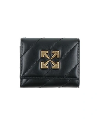 Shop Off-white Woman Wallet Black Size - Soft Leather