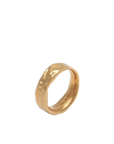 Shop Alighieri The Star Gazer Ring (wb) Woman Ring Gold Size L Recycled Silver, 999/1000 Gold Plated