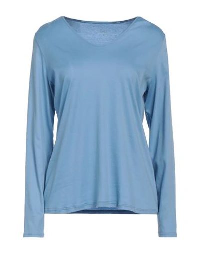 Shop Calida Woman Undershirt Sky Blue Size Xxs Cotton