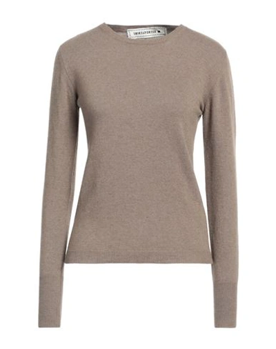 Shop Shirtaporter Woman Sweater Khaki Size 6 Wool, Viscose, Polyamide, Cashmere In Beige