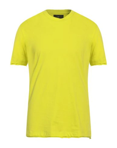 Shop Liu •jo Man Man T-shirt Acid Green Size M Cotton