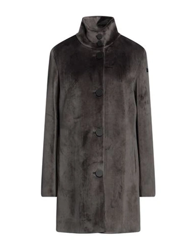 Shop Rrd Woman Coat Steel Grey Size 8 Polyester, Elastane