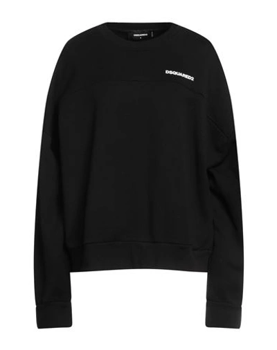 Dsquared2 Cotton Sweatshirt In Black