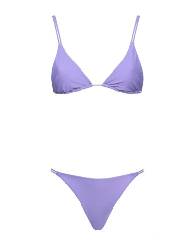 Shop M Missoni Woman Bikini Light Purple Size 4 Polyester, Elastane