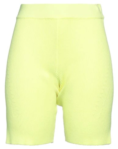 Shop Vicolo Woman Shorts & Bermuda Shorts Acid Green Size Onesize Viscose, Polyester
