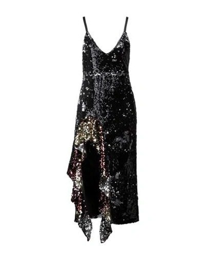Cinqrue Woman Midi Dress Black Size S Polyester, Elastane In Black