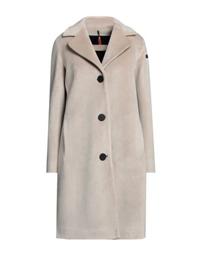 Shop Rrd Woman Coat Light Grey Size 6 Polyester, Elastane
