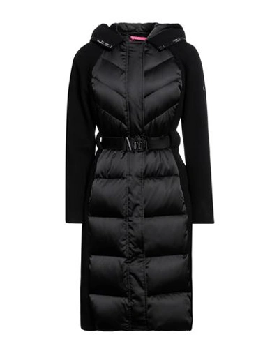 Shop Vdp Club Woman Puffer Black Size 4 Polyamide, Elastane, Virgin Wool