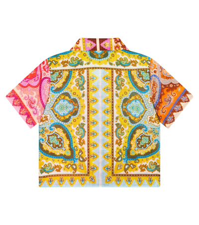 Shop Zimmermann Halycon Paisley Cotton Shirt In Multicoloured