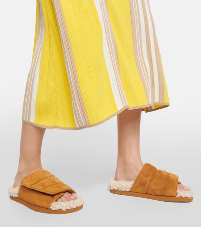 Gia Borghini Gia 3 Suede Sandals In Brown