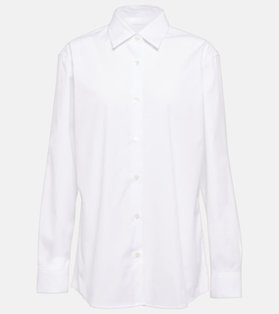 Shop Dries Van Noten Cotton Poplin Shirt In White