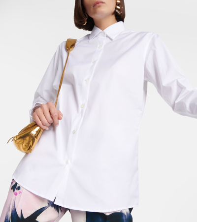 Shop Dries Van Noten Cotton Poplin Shirt In White