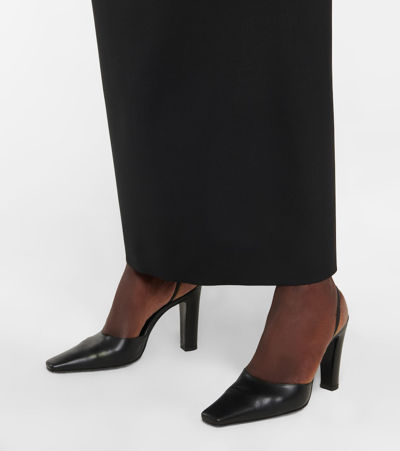 Shop The Row Slingback Leather Pumps In Black