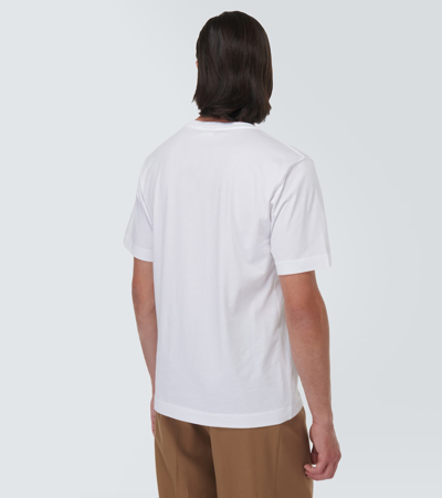 Shop Dries Van Noten Hertz Cotton Jersey T-shirt In White