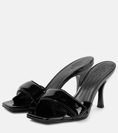 Gia Borghini Alodie 100mm Leather Sandals In Black
