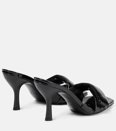 Shop Gia Borghini Alodie Faux Leather Mules In Black