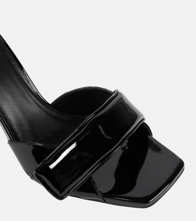 Gia Borghini Alodie 100mm Leather Sandals In Black
