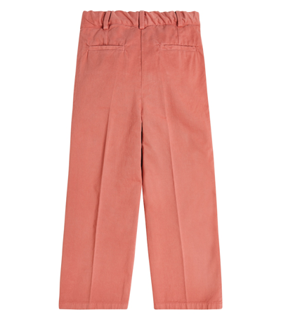 Morley Pleated Cotton Pants In Pink
