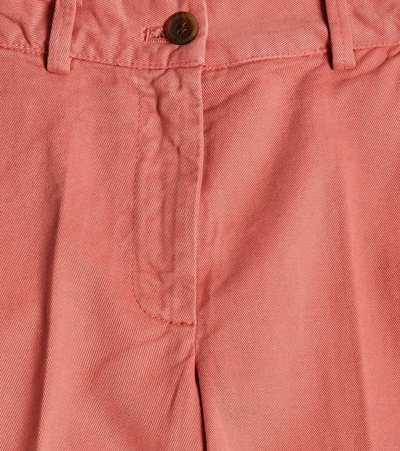 Morley Pleated Cotton Pants In Pink