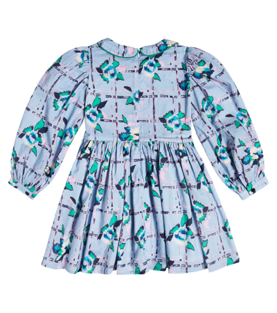 Morley Temple Printed Cotton Dress In Blue