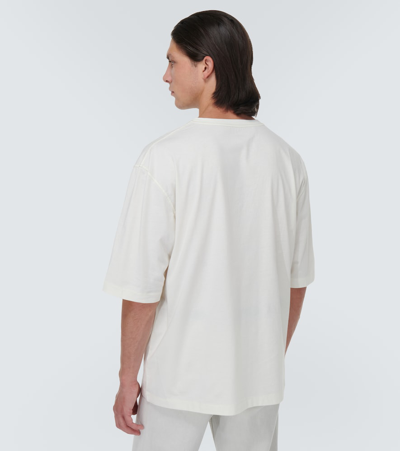 Shop Lemaire Oversized Cotton T-shirt In White