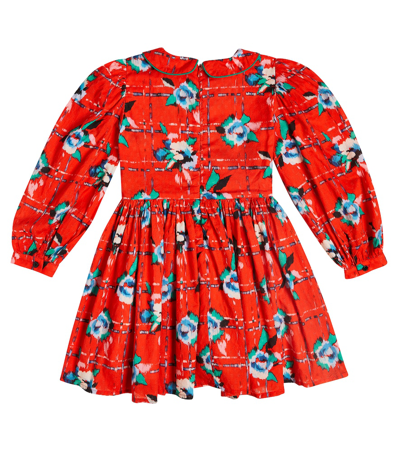 Morley Temple Printed Cotton Dress In Red
