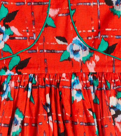 Morley Temple Printed Cotton Dress In Red