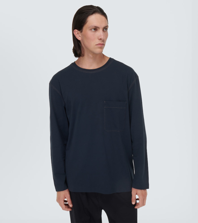 Shop Lemaire Cotton Top In Blue